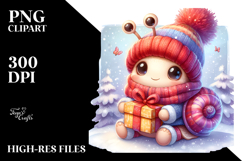 Cute Baby Snail PNG Product Image 2
