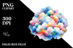Abstract Pastel Cloud, PNG Product Image 2