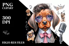 Watercolor Baby Vizsla | Sublimation Clipart Product Image 1