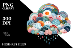 Colorful Cloud PNG Product Image 2
