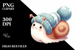 Cute Baby Snail, Transparent PNG Product Image 3