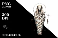 Mummy Digital Painting, PNG Product Image 3