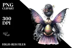 Watercolor Gothic Fairy PNG Product Image 2