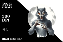 Funny Digital Werewolf Image, Transparent PNG Product Image 2