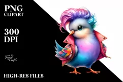 Baby Dove Posing, Cool Haircut PNG Product Image 3