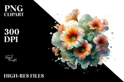 Artistic Nasturtium | Abstract Clipart Product Image 2