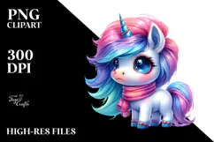 Vibrant Cute Unicorn PNG Product Image 2