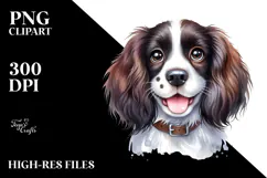 Cute Baby English Springer Spaniel PNG Product Image 2