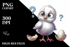 Confused Baby Dove, Transparent PNG Product Image 2