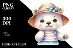 Energetic Baby Polar Bear, High-Res PNG Product Image 2
