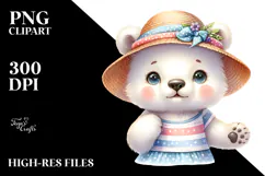 Energetic Baby Polar Bear, High-Res PNG Product Image 2
