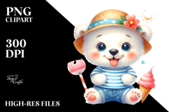 Summer Baby Polar Bear, PNG Product Image 2