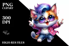 Cute Baby Bird Dancing, Vibrant Drawing PNG Product Image 3