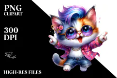 Cute Baby Bird Dancing, Vibrant Drawing PNG Product Image 2