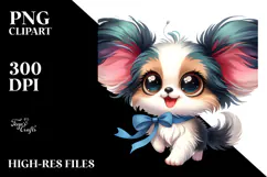 Baby Cartoon Papillon, PNG Product Image 2