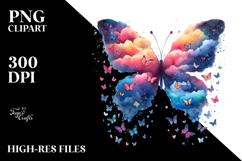 Cute Butterfly Silhouettes PNG Product Image 2