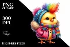 Watercolor Baby Chicken, Transparent PNG Product Image 2