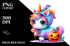 A Cute Baby Unicorn in Style PNG Product Image 2