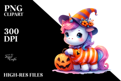 A Cute Baby Unicorn in Style PNG Product Image 2