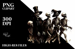 Vintage Halloween Zombie PNG Product Image 1