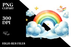 Cute Rainbow Trees PNG Product Image 2