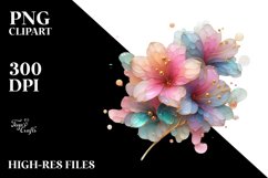 Colorful Azalea Splash | Sublimation | Clipart Product Image 1