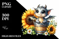 Cute Baby Dragon PNG Product Image 3