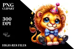 Happy Baby Lion PNG Product Image 2