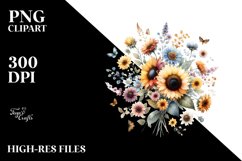 Colorful Sunflower Art | Clipart Product Image 3