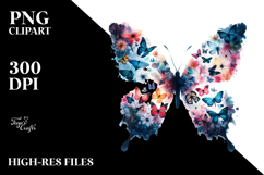 Butterfly Flowers PNG Product Image 2