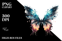 Colorful Butterfly Silhouettes PNG Product Image 2