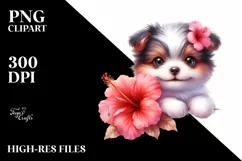 Colorful Babydog Smiling | Sublimation | Clipart Product Image 3