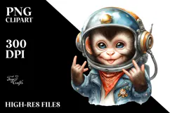 Energetic Baby Monkey, High-Quality PNG Product Image 2