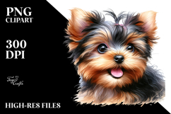 Happy Yorkshire Terrier Watercolor Product Image 2