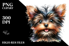 Happy Yorkshire Terrier Watercolor Product Image 2