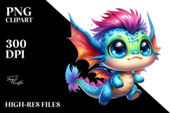 Expressive Baby Dragon, Transparent PNG Product Image 2