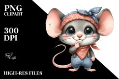 Baby Mouse with Big Eyes | Bandana | Caricature-Like Product Image 3