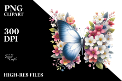 Spring Butterfly, Flower PNG Product Image 2