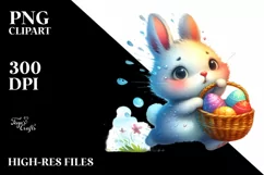 Easter Bunny Clipart |T-shirt, Mug PNG Product Image 7