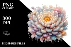 Glossy Chrysanthemum Made of Transparent PNG Product Image 3