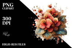 Stained Begonia | Abstract Clipart Product Image 2