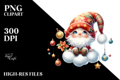 Cute Christmas Gnomes PNG Product Image 2
