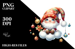 Cute Christmas Gnomes PNG Product Image 2