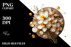 Glossy Narcissus, High-Res PNG Product Image 2
