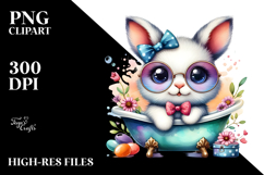 Playful Baby Bunny PNG Product Image 2