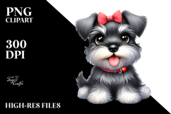 Watercolor Cute Miniature Schnauzer, Transparent PNG Product Image 2