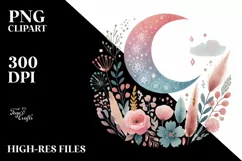 Colorful Watercolor Digital Painting with Very Simple Cute Product Image 2