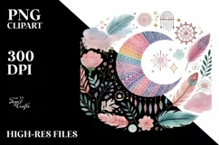 Colorful Watercolor Digital Painting with Very Simple Cute Product Image 2