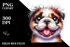Cute Bulldog with Big Eyes PNG Product Image 2