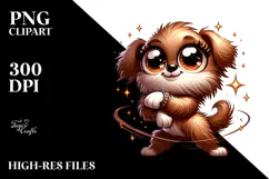 Silly Cartoon Dancing Dog, Transparent PNG Product Image 2